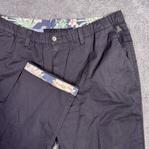 Chubbies Pants Mens XL x30 Flip Cuff Drawstring Trouser Chino Everyday Casual